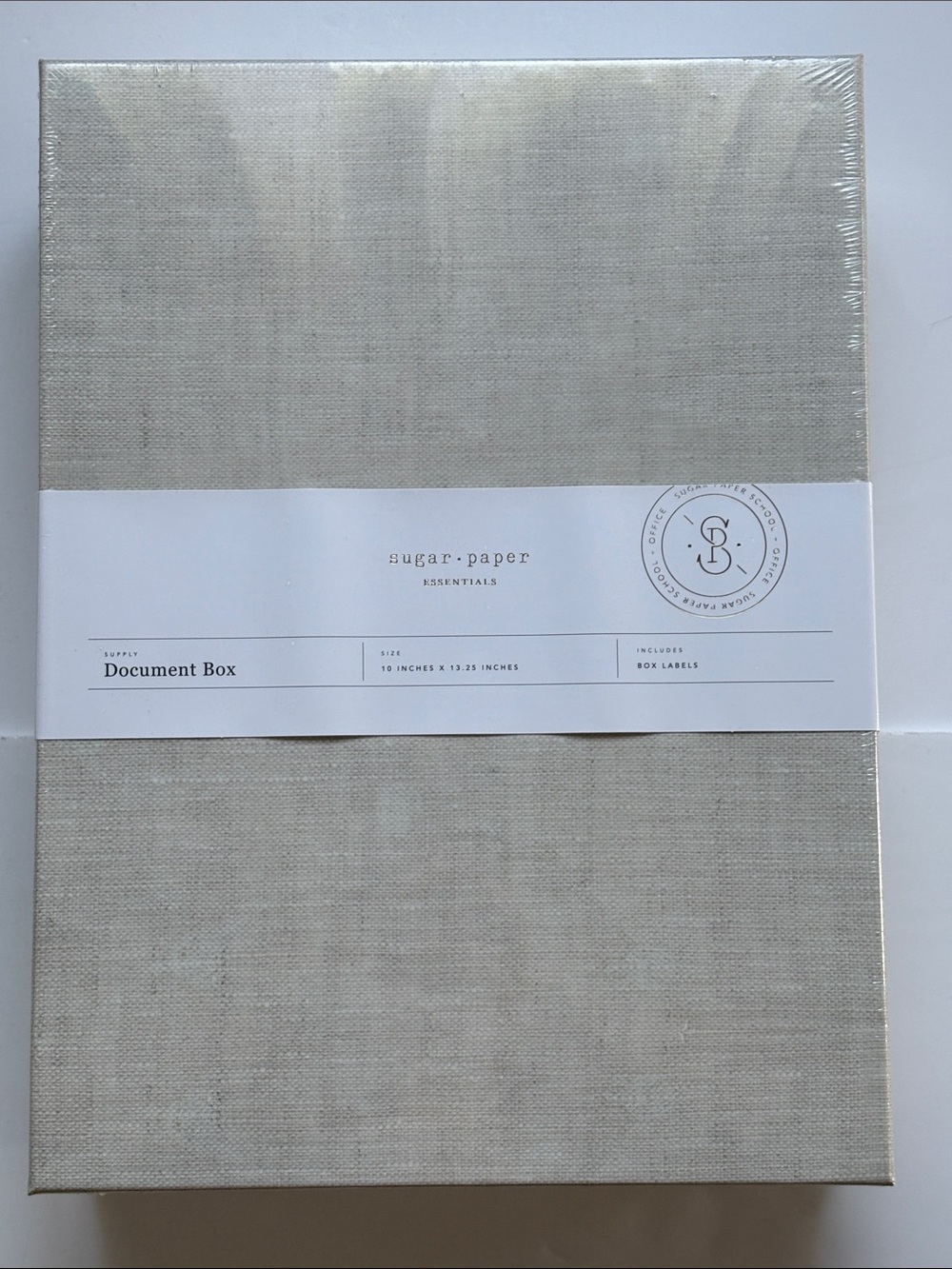 Sugar Paper Document Box with Box Labels - Picture 3 of 16